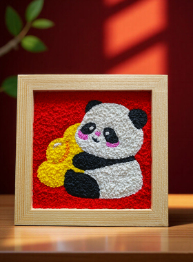 纸浆画手工diy材料包数字油画