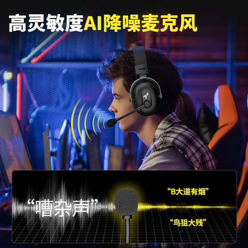 硕美科G936PRO+W赛事级无线四模游戏耳机头戴式2.4G蓝牙电竞耳麦 - 图2