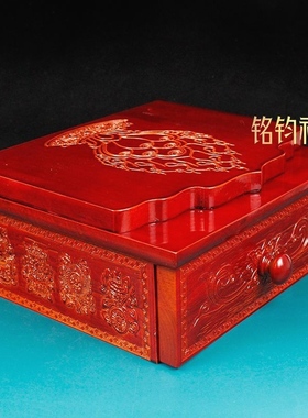 实木双鹿佛台书架八吉祥书台藏式民族风复古雕花带抽屉桌面摆件