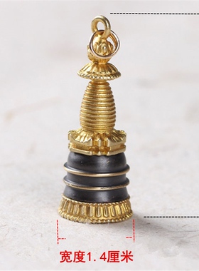 可打开装东西塔形项链铜嘎乌盒复古个性平安饰品吊坠噶乌男女