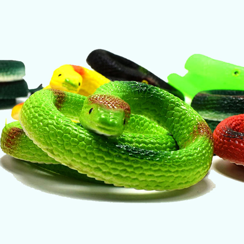 玩具蛇仿真假软蛇整蛊吓人恶搞蛇塑胶眼镜蛇地摊玩具儿童节礼物-图2