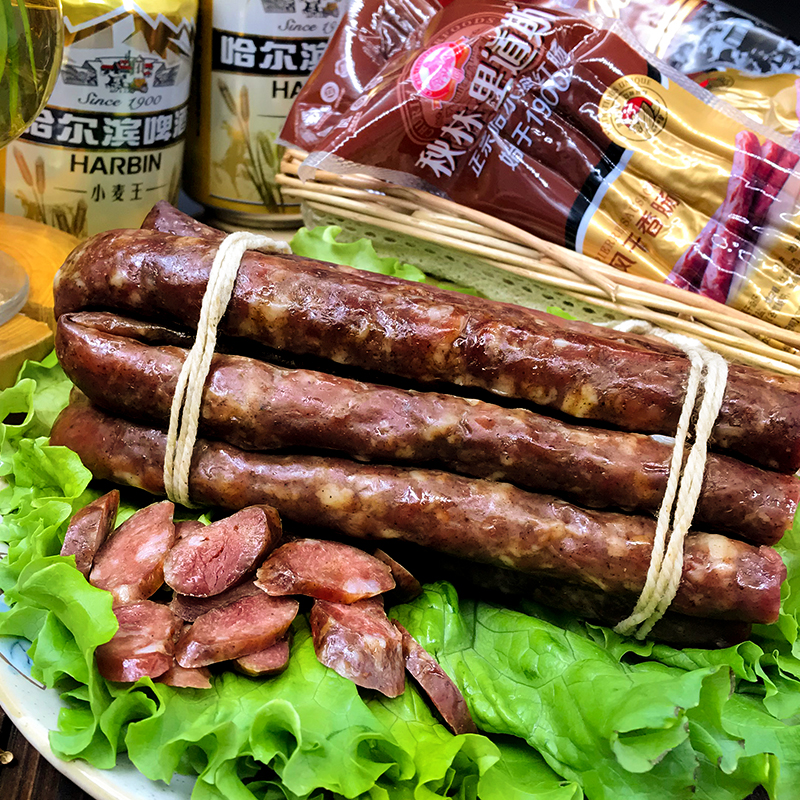 秋林里道斯干肠即食250g袋哈尔滨风干肠秋林干肠腊肠正宗东北特产