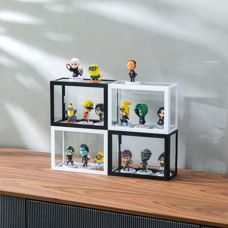 Transparent glass Bubble Mart doll display blind box