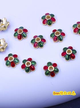 合金电泳保色小花帽花瓣花托古风