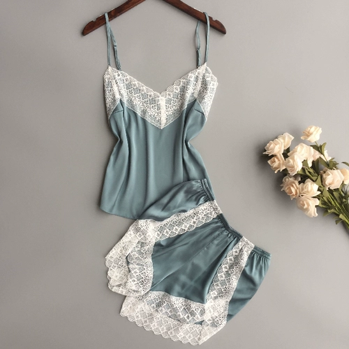 Шелковая осенняя сексуальная пижама, кружевной тонкий комплект, «Холодное сердце», популярно в интернете, эффект подтяжки