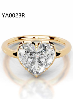 老钱风5克拉莫桑钻戒指S925镀18k