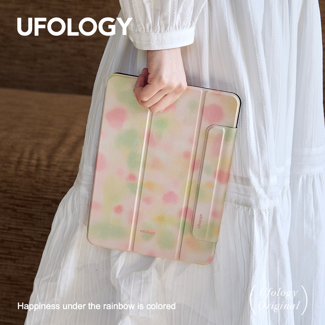 Ufology原创适用ipadair6保护壳pro2024平板mini6保护套air4/5磁吸全包air3笔槽11寸13寸苹果7/8/9/10代色块 - 图0