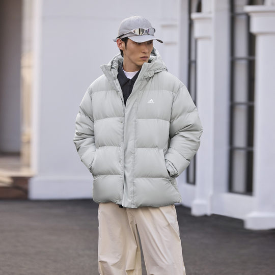 Adidas water-repellent and splash-proof warm duck down jacket