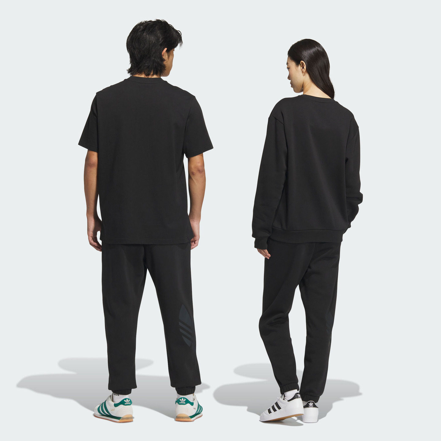 情侣宽松舒适抓绒束脚运动裤男女秋季adidas阿迪达斯三叶草JL8388,淘宝优惠券,粉丝福利购,淘宝优惠卷