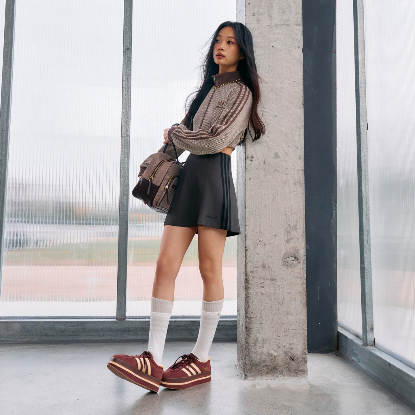 「T头鞋」GAZELLE STACK W厚底经典运动鞋女adidas阿迪达斯三叶草,淘宝优惠券,粉丝福利购,淘宝优惠卷