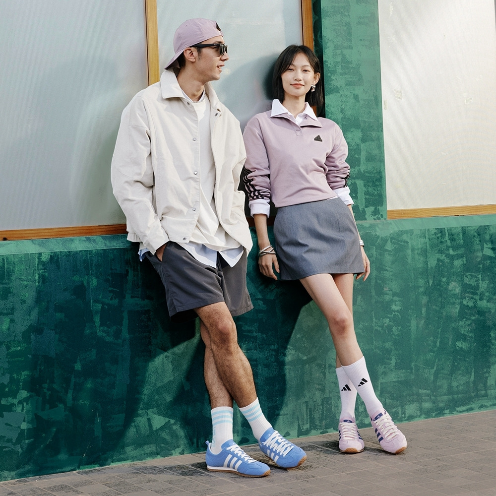 「冰淇淋T头鞋」VS JOG 2.0复古薄底运动鞋adidas阿迪达斯轻运动