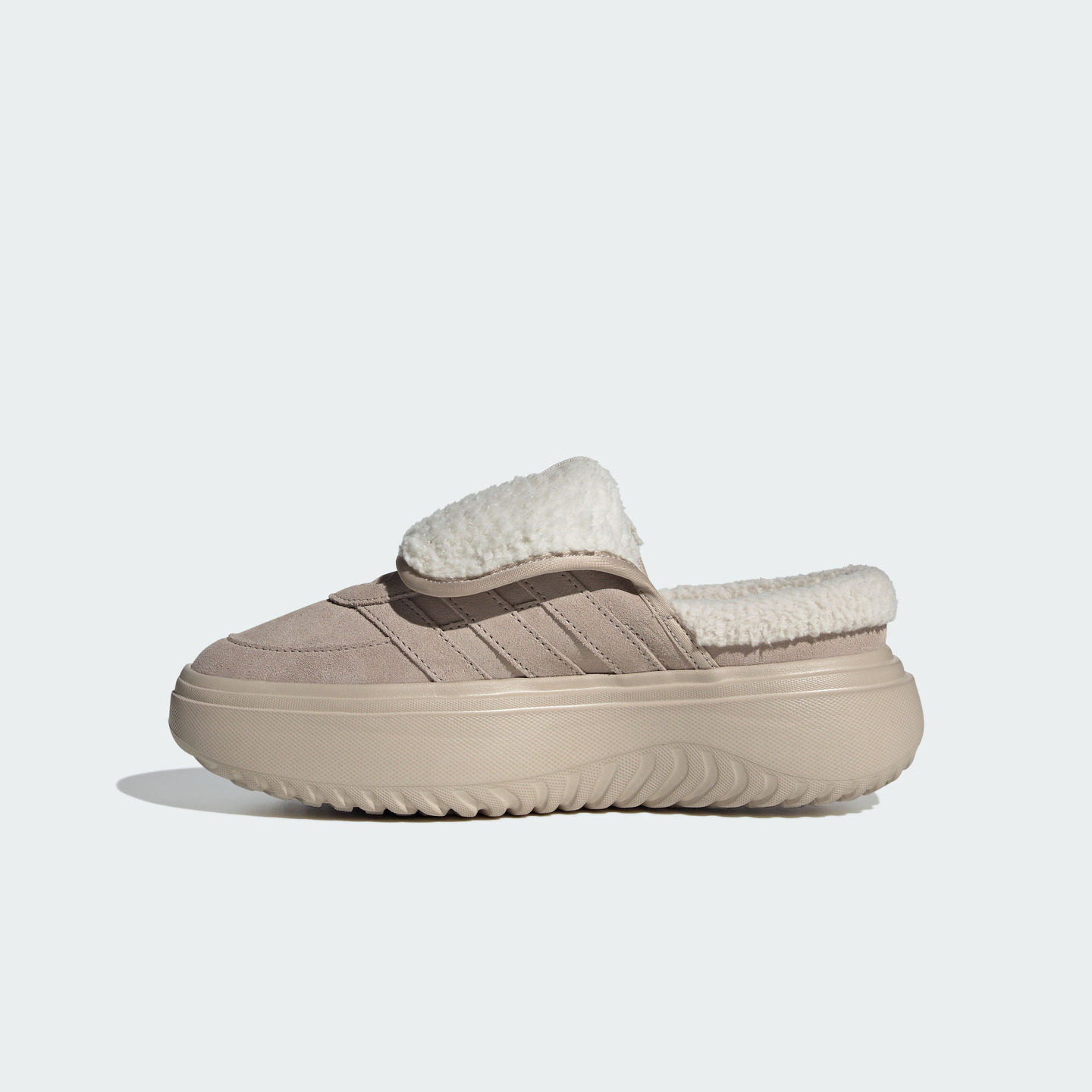 GRAND COURT MULE厚底休闲加绒保暖棉鞋穆勒鞋女子adidas阿迪达斯,淘宝优惠券,粉丝福利购,淘宝优惠卷