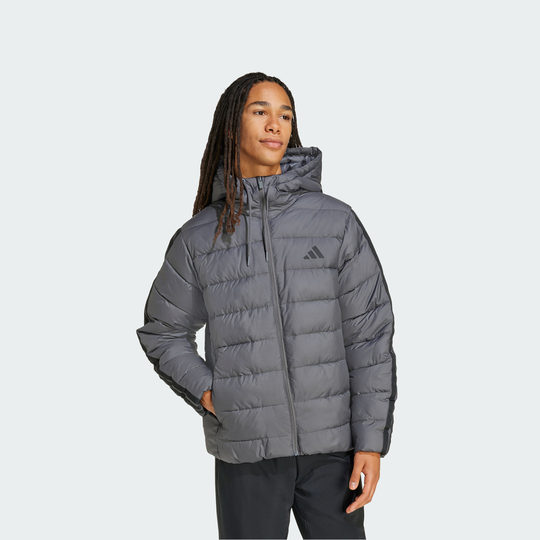 Adidas men's waterproof and windproof warm hooded cotton jacket