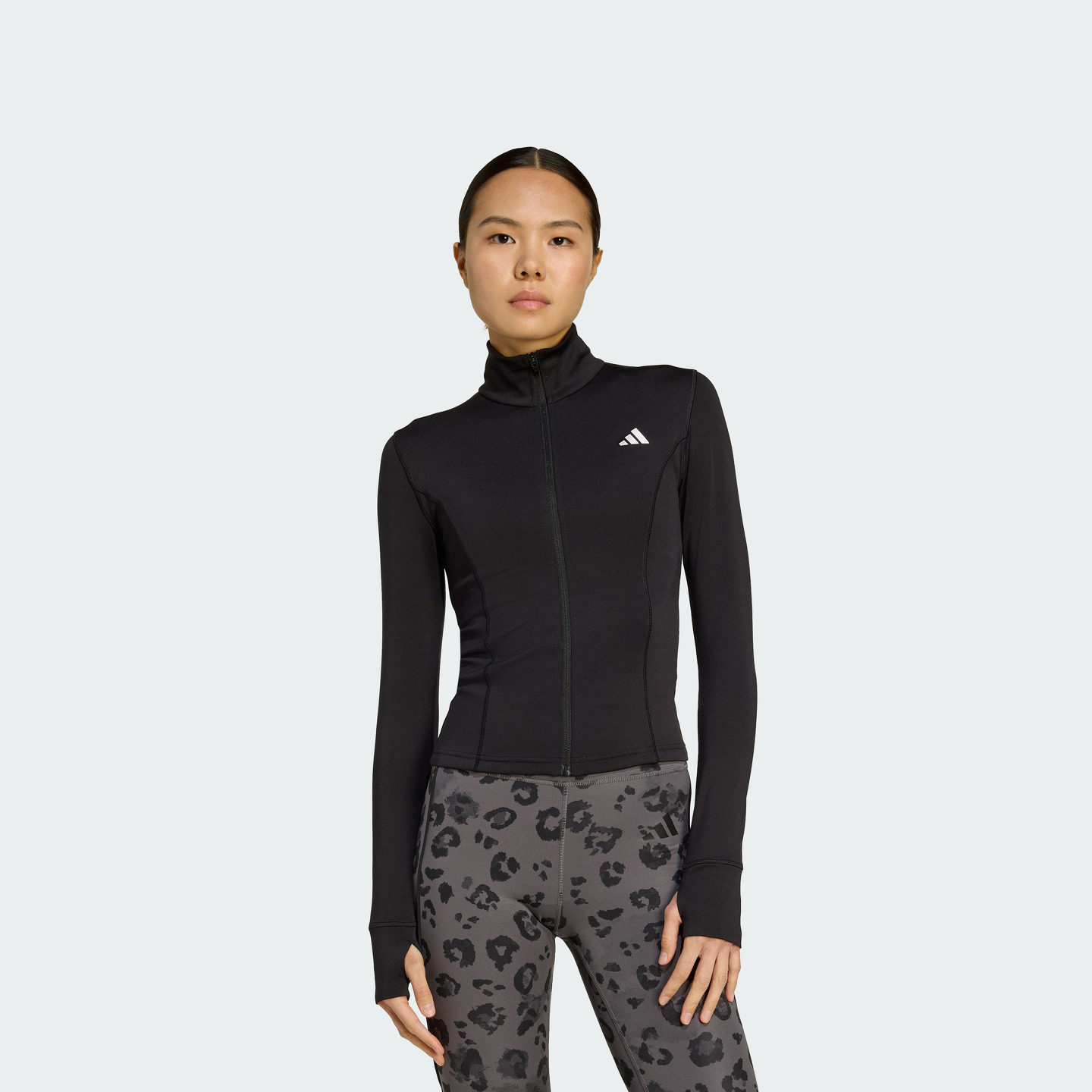 速干半高领紧身简约运动健身夹克外套女装秋季adidas阿迪达斯官方,淘宝优惠券,粉丝福利购,淘宝优惠卷