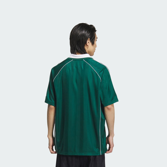 王安宇同款撞色足球风运动上衣短袖球衣男女adidas阿迪达斯三叶草