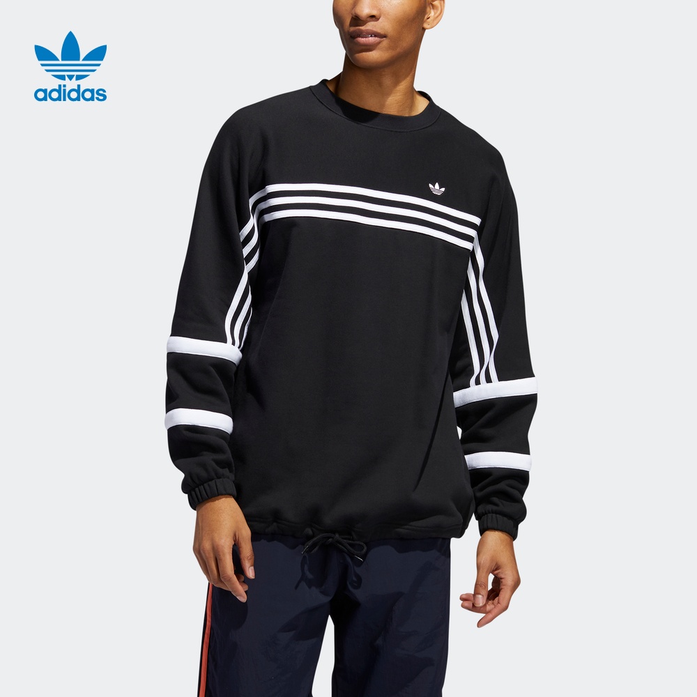 Adidas official website adidas clover men's sports sweater FM1588 FM1589