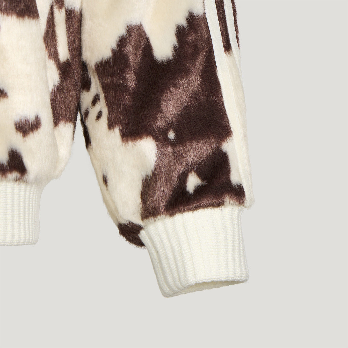 奶牛纹印花宽松舒适仿皮草运动外套男女秋冬adidas阿迪达斯三叶草,淘宝优惠券,粉丝福利购,淘宝优惠卷