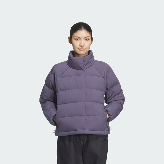 金晨同款 暖芯羽绒服 防风保暖鸭绒休闲立领女秋冬adidas阿迪达斯