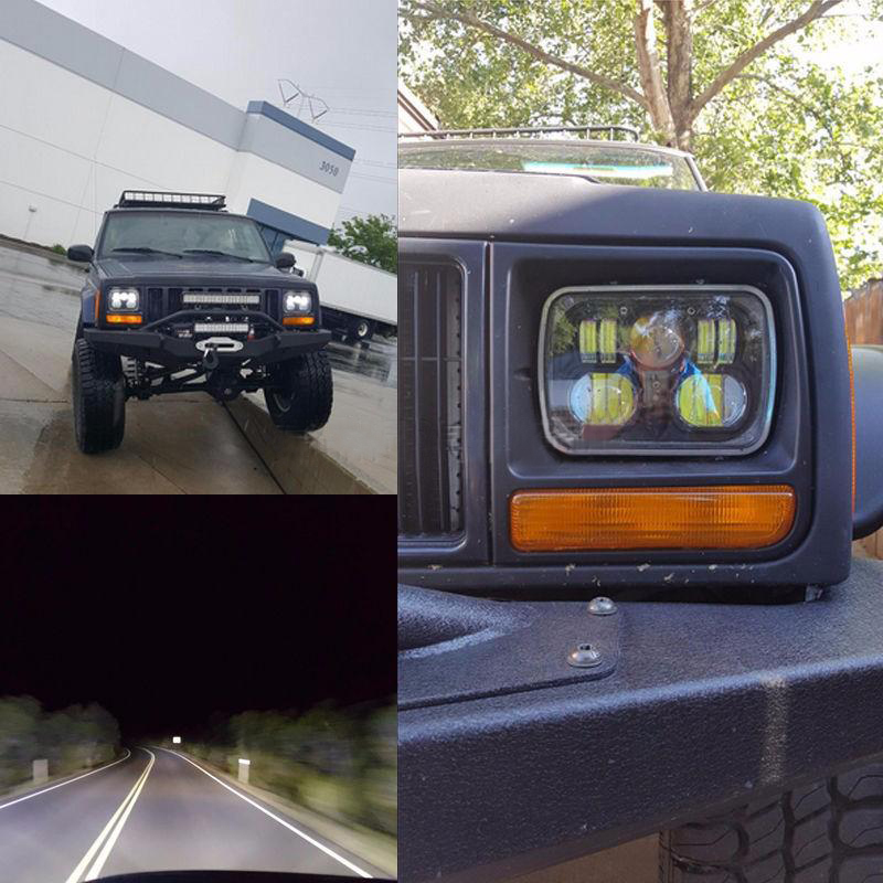 越野汽车改装件近光灯防水前大灯爆闪日行卡车载远光灯开关透镜 - 图1