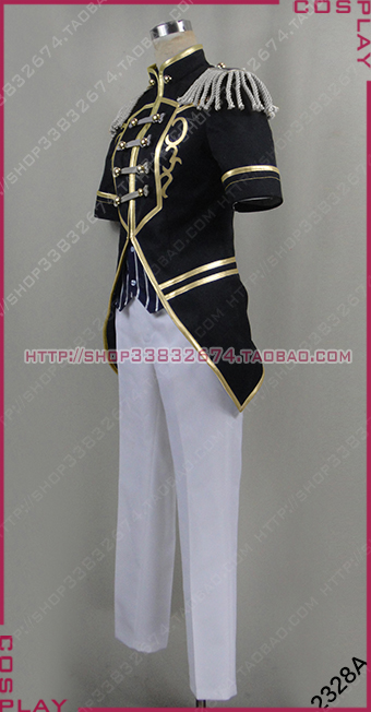 2328A COSPLAY服装 偶像梦幻祭 黑与白的对决 鸣上岚/朱樱司 新品 - 图1