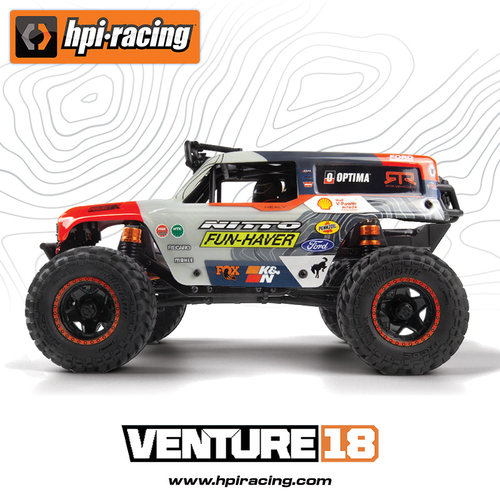 HPI venture仿真1/18 U4福特烈马4400四驱遥控电动有刷越野攀爬车 - 图1