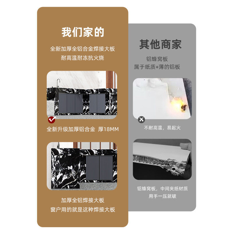 庭院岩板洗手台户外别墅院子花园操作台全岩板水池岛台储物柜定制,淘宝优惠券,粉丝福利购,淘宝优惠卷