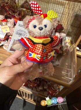 上海迪士尼国内代购彩色庆典玲娜贝儿雪莉玫可琪安毛绒玩偶钥匙扣