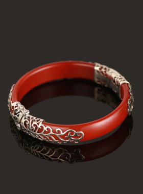 诗美琪民族风女玛瑙本命年手镯