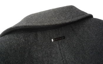ຫນ້າເອິກ 136-168CM ບວກກັບຂະຫນາດຜູ້ຊາຍໄຂມັນທຸລະກິດດູໃບໄມ້ລົ່ນແລະລະດູຫນາວ suit collar woolen ຍາວ 2297