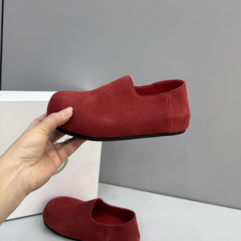 全包勃肯鞋女2025秋季新款牛反绒一脚蹬平底舒适百搭单鞋女5582,淘宝优惠券,粉丝福利购,淘宝优惠卷