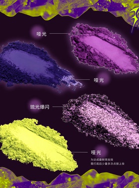 眼影盘冷淡风蓝紫色系珠光哑光眼妆盘持久不脱色不飞粉放逐乐园