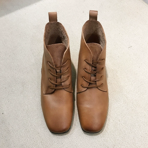 Martens, хлопковые ретро демисезонные утепленные короткие сапоги из мягкой кожи, ботинки, ботильоны, широкий устойчивый каблук