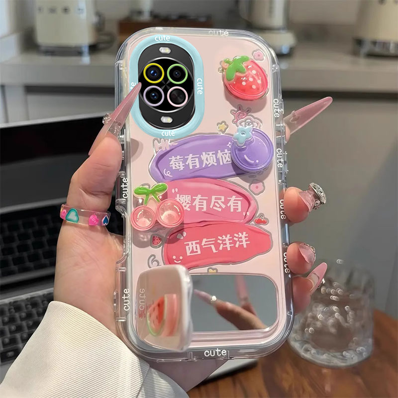 适用华为Nova14Ultra手机壳新款Nova13卡通12Pro公仔11莓有烦恼Nova10SE硅胶9保护套8SE全包7防摔Nova6外壳5 - 图3