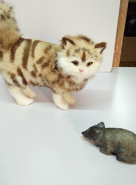 闺蜜送朋友新奇饰品猫咪逼真摆件