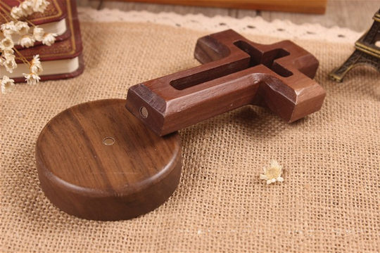 Cross ornaments, gift home cross ornaments, hollow wood products