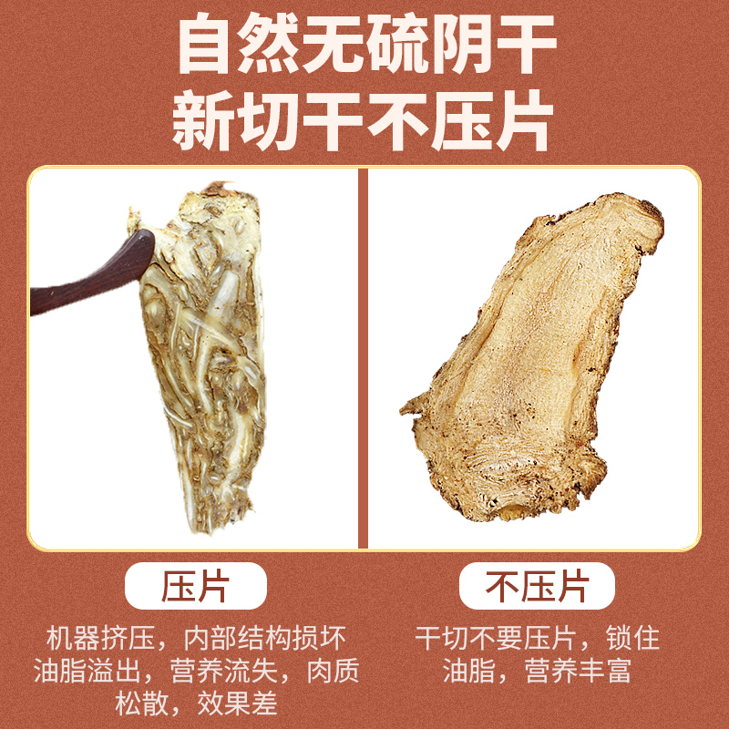 精选当归纯头片甘肃岷县正品中药材全归黄芪党参组合装非野生特级 - 图1