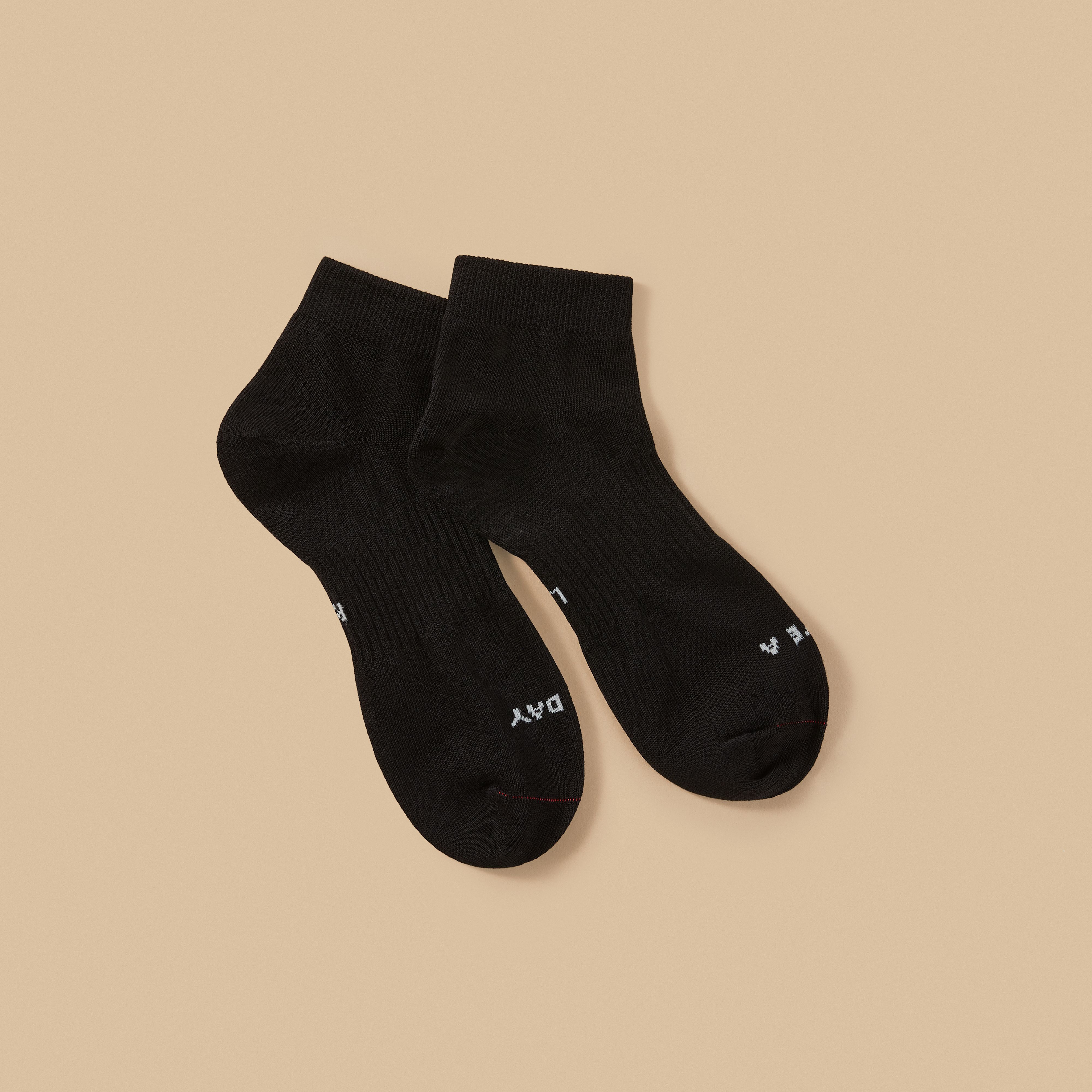 现货 COMPASS  SOCKS 男女款春夏薄款中筒有机棉中帮纯色棉线袜子 - 图2