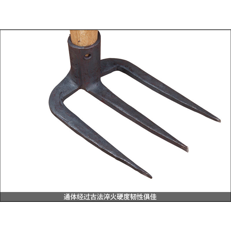 断刀铺 锰钢锻打三齿耙 耙子园艺 刨地松土花生土豆地瓜钉耙挠子,淘宝优惠券,粉丝福利购,淘宝优惠卷