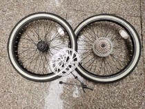 Factory stock 20 inch 406 disc brake aluminium alloy Non-Palin wheel set pair with 20 * 1 5 car tyre disc flywheel