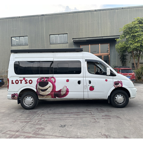上汽大通V80房车改装不锈钢载重车顶框行李架拓展边帐蓬天幕爬梯 - 图0