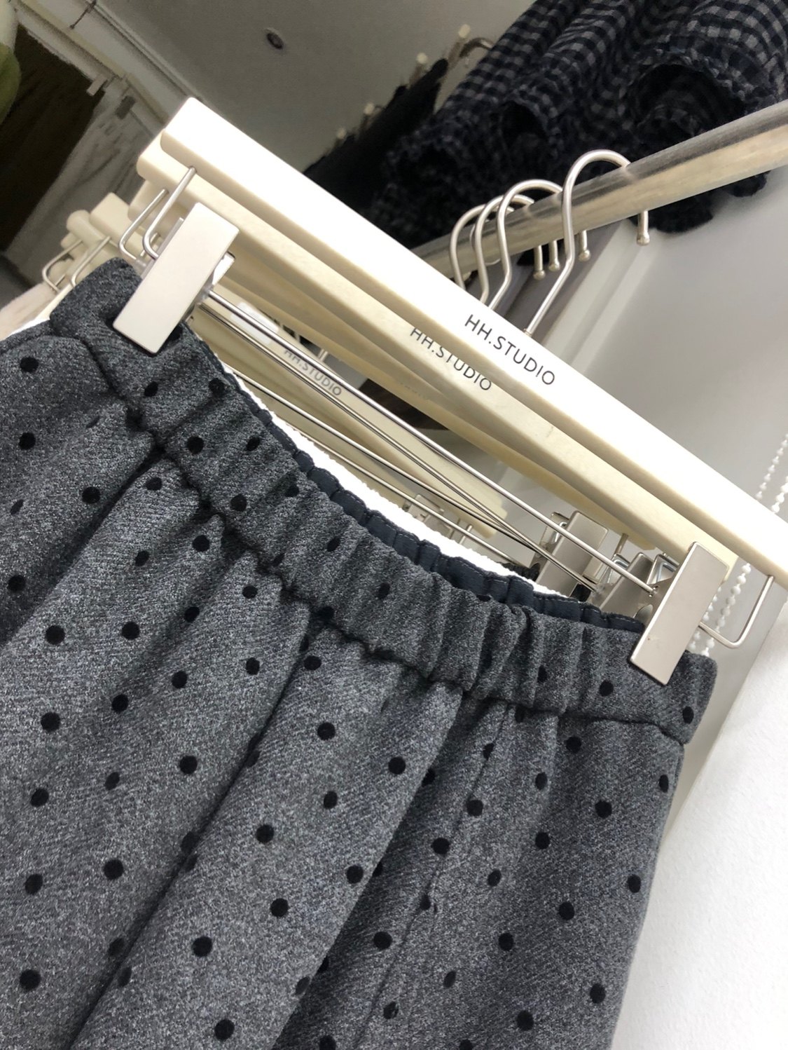 九分裤束脚花苞波点羊毛呢裤子女2025秋冬韩系宽松百搭显瘦阔腿裤,淘宝优惠券,粉丝福利购,淘宝优惠卷