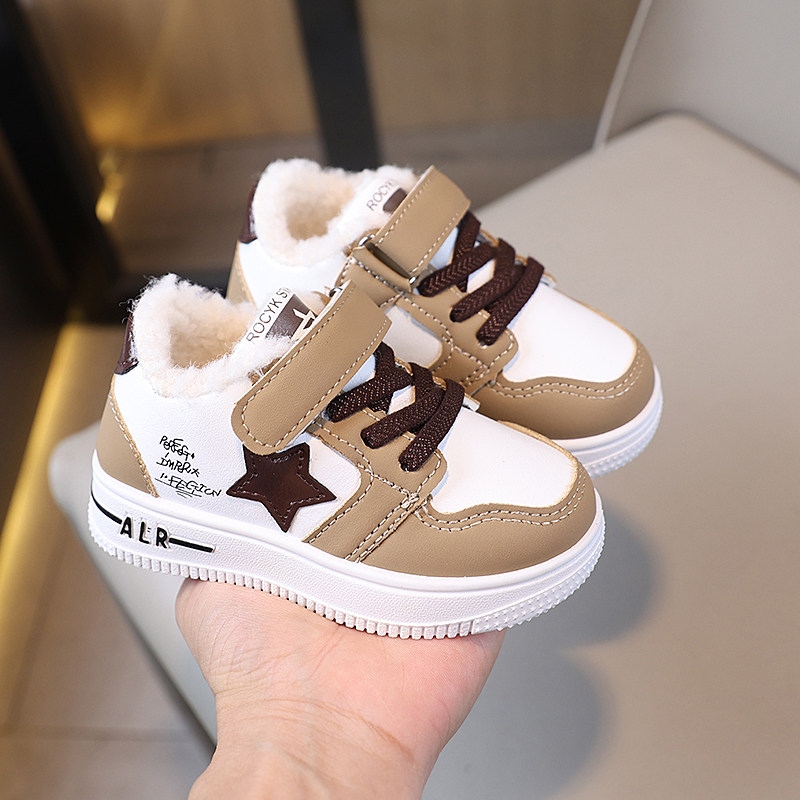 冬季儿童棉鞋保暖运动鞋男童女小童防水皮面加绒加厚板鞋宝宝鞋子,淘宝优惠券,粉丝福利购,淘宝优惠卷