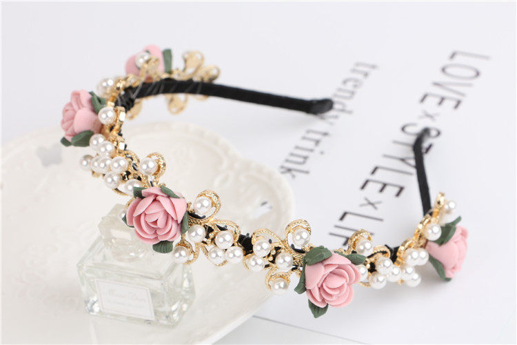 韩国女神发箍韩国发夹韩版压发头箍珍珠花朵头饰陶瓷头花发饰包邮,淘宝优惠券,粉丝福利购,淘宝优惠卷