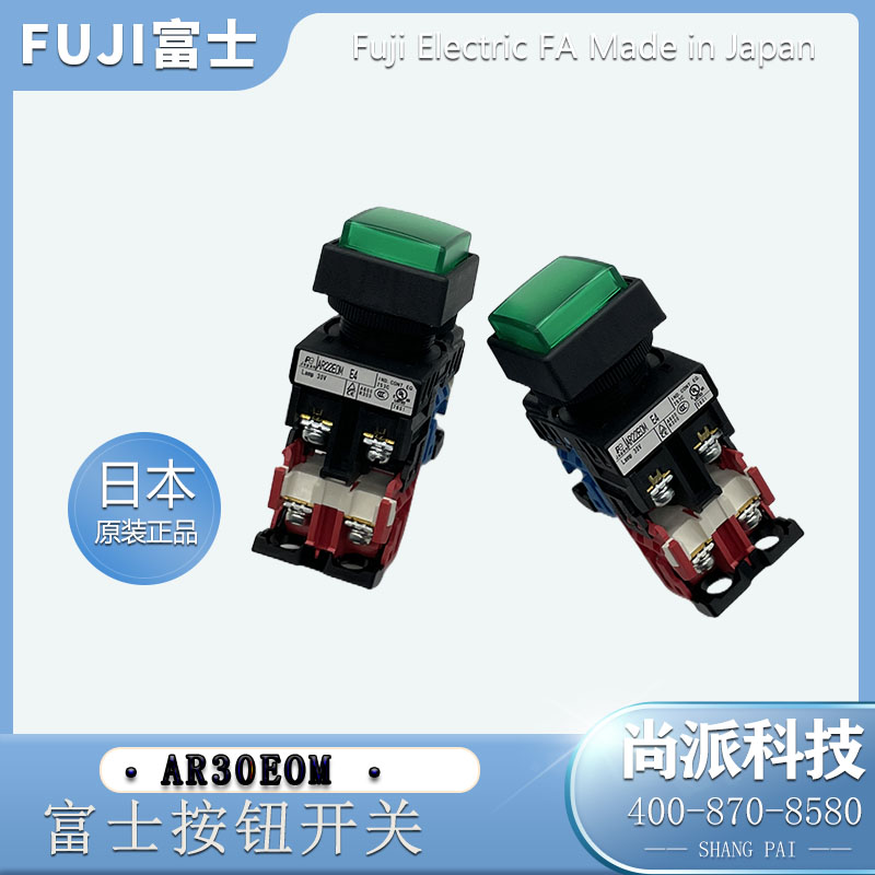 日本FUJI富士AR22EOM-11E4方形白炽灯按钮开关全新进口原装正品-图2