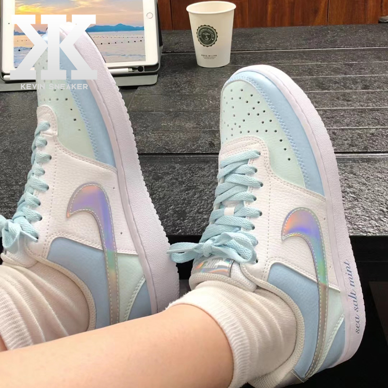 球鞋定制Nike Court Vision 1Low蓝色效果动物园低帮女夏日板鞋 - 图2