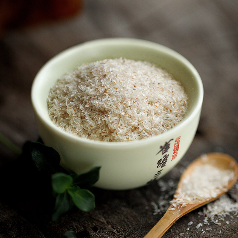 圆苞洋车前子壳粉500g高膳食纤维生酮低碳饮食车前籽膳食代餐烘焙-图0