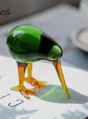 琉璃kiwi几维鸟啄木鸟摆件现代