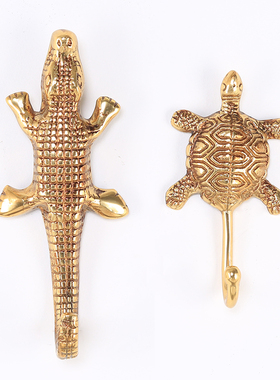 纯铜欧式轻奢金属挂钩玄关u壁挂墙壁家居客厅创意挂衣钩装饰承重