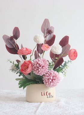 多多仿真花摆件新款高档仿真轻奢假花客厅冰箱装饰插花花艺