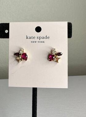 Kate Spade Flying Colors红色耳钉